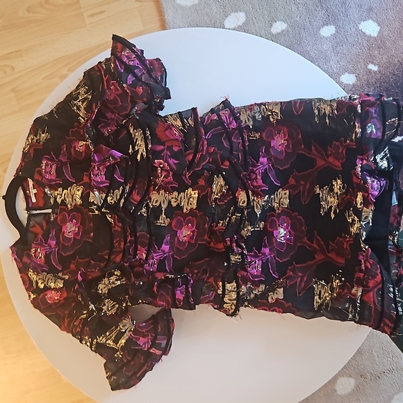 Tularosa Dress, XXS, Pink Red Black Gold - Picture 2 of 3